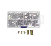 ULTECHNOVO 100 Écrous Filetés M4-m10 en Alliage de Zinc, Fixation Filetée pour Meubles, Vis à Tête D'entraînement, Assortiment 100 Pièces pour Installation Rapide et Solide