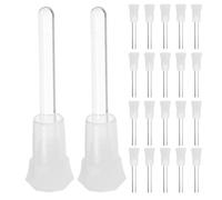ULTECHNOVO 100 Flacons en Verre Octogonaux 6ml Bâtonnets Solides en Verre Transparent pour Aromathérapie et Voyage, Prise Stable et Observation Facile