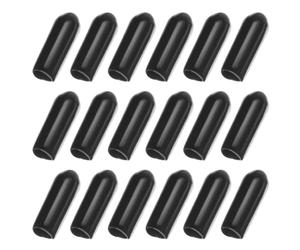 ULTECHNOVO 100 Pièces Cache D'extrémité en Plastique Noir pour Bandeau, Protège Embouts Élastiques Cheveux, Doux Toucher, pour Projets DIY Accessoires Cheveux