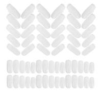 ULTECHNOVO 100 Pièces Capsules D'ongles Flexibles en Abs, Lot, Surface Lisse, Destinées la Pratique Nail Art la Présentation de Couleurs