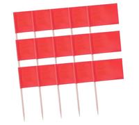 ULTECHNOVO 100 Pièces Miniature Plain Flags Stick For Cupcake Decoration Fruit Table Flag Small Toothpick Party Dessert Toppers