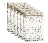 ULTECHNOVO 100 Pièces Sachets Présents en Organza Noir Cordon, Petits Paquet Élégants pour Bijoux, Rangement et Organisation, pour Noël et Anniversaires