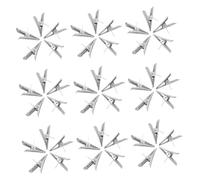 ULTECHNOVO 100pièces Lot de Petites Pinces Métalliques pour Décorations De Noël Couronnes Et Sapins Pinces à Fleurs pour Suspensions Et Porte-Photos