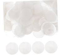 ULTECHNOVO 100pièces Lot Pendentifs Coquillages Plats Ronds Naturels Accessoires Polis Pour Bricolage Carillons Éoliens Décoration Maison Et Ornements Diy