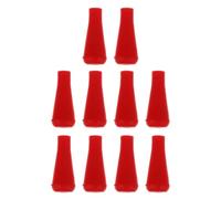 ULTECHNOVO 10pcs Pointe de Flèche en Caoutchouc Souple pour Tir à l'arc, Embouts de Flèches Émoussés, Adaptés aux Flèches en Bambou et Bois, Couleur Rouge