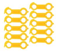ULTECHNOVO 10pcs Support de Jambe D'oiseau en PVC Jaune pour Corriger Les Déformations des Pattes, Bandes Réglables Confortables pour Poulet et Oiseaux