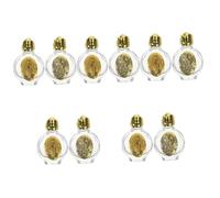 ULTECHNOVO 10pièces Bouteille Émaillée pour Eau Sainte De Flacons Décoratifs avec Capuchon Rose pour Voyage Et Offrandes Religieuses