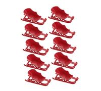 ULTECHNOVO 10pièces Ornement Miniature De Traîneau Père Noël Décoration De Bureau Ornement De Paysage Décor De Chariot De Noël Décoration De