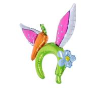 ULTECHNOVO 10pièces Serre-tête Oreilles De Lapin Décorations De Fête De Pâques Bandeau Oreilles De Lapin Accessoire Pour Garçon Fille Fête Anniversaire