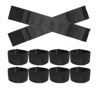 ULTECHNOVO 11 Pièces Brassards de Deuil Noirs Élastiques en Polyester, Confortables et Ajustables, pour Événements Funéraires et Commémoratifs Thème Football