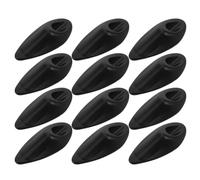 ULTECHNOVO 12 Pièces Accessoires de Routage Interne pour Vélo en Fibre de Nylon Noir, Bouchons de Cadre Seul Trou Boucle Intégrée, Compatibilité et Stabilité Météo pour Vélos de Montagne