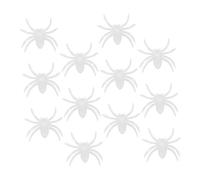 ULTECHNOVO 12 Pièces Araignées Lumineuses Décoratives Plastique Réalistes Set de Mini Araignées Fluorescentes pour Décoration Halloween Accessoires de Fête et Farces