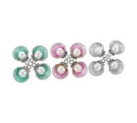 ULTECHNOVO 12 pièces Charms Coquillage Alliage Goutte Huile pour Bijoux DIY Pendentifs Boucles Oreilles Accessoires Créatifs Fait Main Blanc Rose Vert