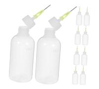 ULTECHNOVO 12 pièces Flacons de Colle Plastique Bouteilles de Précises Résistantes pour Projets DIY et