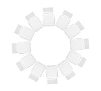 ULTECHNOVO 12Pièces Bouteilles de de Voyage Transparentes Récipients à Capsules Couvercle pour Rangement Sécurisé des Objets Personnels