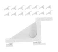 ULTECHNOVO 15 Pièces Lot de Clips de Support Plastique pour Clayette Frigo et Congélateur Supports Étagères Réglables pour Rangement Réfrigérateur Résistants et Faciles à Installer