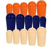 ULTECHNOVO 15pcs Boutons de Sélecteur pour Guitare Électrique, Capuchons en Plastique Robustes Filetage Interne 3,5mm, Accessoires pour Guitare Électrique Multicolores