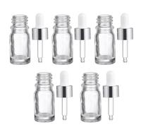 ULTECHNOVO 15pièces Lot de Flacons Compte-gouttes de Verre Transparent Vides et Rechargeables pour Huiles Essentielles