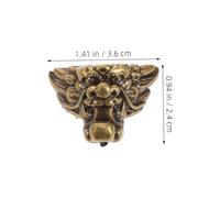 ULTECHNOVO 16 pièces Lion Shape Corner Protectors for Wooden Boxes Retro Decorative Jewelry Box Feet Stable Case Foot Protectors for Cabinets and Furniture