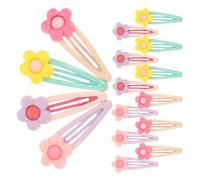 ULTECHNOVO 16 pièces Pinces à Cheveux Fleurs Douces Barrettes Petites Colorées pour Filles Accessoires Coiffure Légers et Confortables Clips Kawaii pour Usage Quotidien et Fêtes