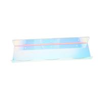 ULTECHNOVO 1ensemble Étagères Murales Flottantes Iridescentes Transparentes pour Chambre Garçon Fille Support De Rangement pour à Parfum Et Articles De Toilette Installation Facile Design