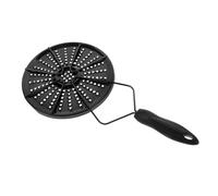 ULTECHNOVO 1Pièce Diffuseur de Chaleur Émail Noir pour Plaque de Cuisson à Induction Adaptateur pour Casseroles Non Induction Distribution Uniforme de Chaleur Accessoire