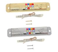 ULTECHNOVO 2 Ensembles Décoration de Porte Juive de Mezuzah avec Bénédiction Anglais et Hébreu Chic pour Maison et Bureau