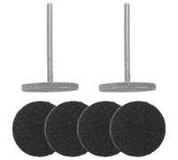 ULTECHNOVO 2 Pcs Disques de Ponçage pour Ponceuse à Manucure Russe, Meules en Métal Emery Rondes Compactes pour Usage Professionnel Domicile