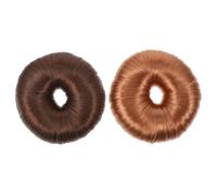 ULTECHNOVO 2 pièces Accessoire Chignon Bun Maker Élastique Cheveux pour Filles Outil Coiffure Simple à Utiliser Convient Cheveux Longs Mi-longs et Courts Style Neat et Tidy Mariage et