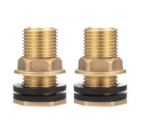 ULTECHNOVO 2 pièces Adaptateur de Réservoir Laiton Femelle Mâle avec Joint Étanche Connecteur Robuste pour Tuyau Alimentation Eau Kit pour Réservoirs et Barils de Stockage