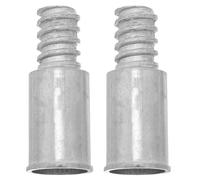 ULTECHNOVO 2 pièces Adaptateur Manche Balai Fileté Américain et Connecteur Alliage Compatible Perches Télescopiques pour Balais et Mops Embout de Remplacement et Stable