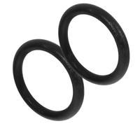 ULTECHNOVO 2 Pièces Anneaux de Gymnastique Jusqu'à 400kg Noirs en Abs Exercices Complets du Corps et Thérapie Physique pour Entraînement de Force