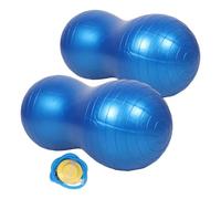 ULTECHNOVO 2 Pièces Ballon Cacahuète Garçon et Filles en PVC Bleu, | Surface Texturée, Design Anti-éclatement, Renforcement du Centre, Coordination Accrue, Usage en Classe