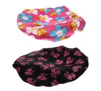 ULTECHNOVO 2 pièces Bonnet de Nuit Garçon Fille Satin Imprimé Élastique et Confortable Protège-cheveux pour Sommeil et Motifs Nœud et Fleur Ajustable