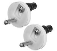 ULTECHNOVO 2 Pièces Boulons de Fixation pour Siège de Toilette en Pvc et Caoutchouc, Kit Complet Ajustement Sécurisé et Remplacement Facile du Couvercle Blanc