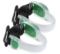 ULTECHNOVO 2 Pièces Brassard de Course LED Vert Haute Visibilité | PVC et Abs, Léger pour Exercice, Bracelet Lumineux de Sécurité, Usage Sport en Extérieur