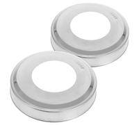 ULTECHNOVO 2 Pièces Cache de Rampe pour Échelle de Piscine Enterrée en Acier Inoxydable Argenté, Sécurité et Remplacement pour Piscines Creusées