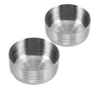 ULTECHNOVO 2 pièces couvercles en acier inoxydable pour shakers à cocktails capacité 550ml protection contre éclaboussures adaptés aux salons de thé et activités en plein air