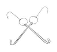 ULTECHNOVO 2 Pièces Crochets Acier Inoxydable pour Viande de Crochets de Grillade Boucherie Outils de Cuisine pour Rôtir Fumer et Accrocher Viande