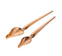 ULTECHNOVO 2 pièces Cuillères à Sauce Acier Inoxydable Fines et pour Décoration et Précision de Sauce pour Fondant et Cadeau Maman