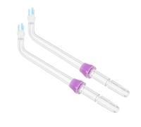 ULTECHNOVO 2 Pièces Embout pour Jet Dentaire Hydropulseur pour Irrigateur Oral, en Acrylique Pourpre, Portable Soin Ajustable, Accessoire pour Usage à Domicile