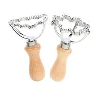ULTECHNOVO 2 pièces Emporte Biscuits Alliage de Zinc Forme Flocon Sapin Noël Emporte Multifonction pour Raviolis Pâtisserie et Biscuits Festifs