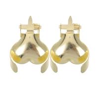 ULTECHNOVO 2 Pièces Éteignoir à Mèche de Bougie Bouchon de Bougie en Métal Doré Forme Cœur pour Petites Bougies et Bougies Parfumées Décoratif Résistant la Chaleur