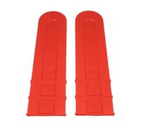 ULTECHNOVO 2 Pièces Fourreau de Guide-chaîne de Tronçonneuse PE Orange, | Installation Facile, Transport et Rangement, pour Barre et Chaîne, Usage 12 Pouces
