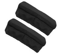 ULTECHNOVO 2 Pièces Housse de Coussin pour Genou, Coussin pour Genoux, Polyester Noir, Mousse à Mémoire de Forme, Coupe Anatomique, pour Knee Scooter et Rééducation en Cabinet Domicile
