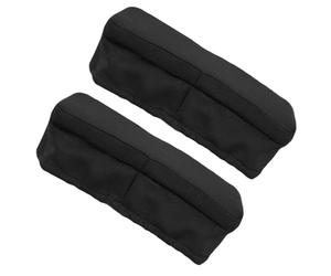 ULTECHNOVO 2 Pièces Housse de Coussin pour Genou, Coussin pour Genoux, Polyester Noir, Mousse à Mémoire de Forme, Coupe Anatomique, pour Knee Scooter et Rééducation en Cabinet Domicile