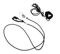 ULTECHNOVO 2 Pièces Laisse de Pagaie de Kayak, Lanière d'attache Pagaie de Kayak Élastique, Nylon et Polyester, Noir, pour Paddle Board et Canne à Pêche, Extérieur, Galerie de Toit