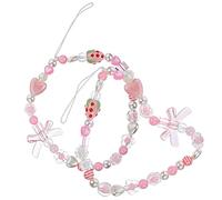 ULTECHNOVO 2 pièces Lanières de Téléphone Perles DIY Charm Cordon Portable Confortable pour Smartphones et Accessoires