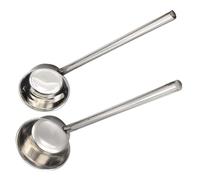 ULTECHNOVO 2 pièces Louche Inox Longue Poignée Cuillère à Soupe Résistante Chute Capacité pour Fleurs et Légumes Manche Ergonomique Antidérapant