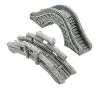 ULTECHNOVO 2 Pièces Maquettes de Ponts en Pierre en Grès pour Micro-Paysage